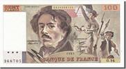 France 100 Francs Banknote, 100 F 1978-1995 ''Delacroix'' -