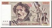 France 100 Francs Banknote, 100 F 1978-1995 ''Delacroix'' -