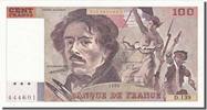 France 100 Francs Banknote, 100 F 1978-1995 ''Delacroix'' -