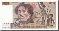 France 100 Francs Banknote, 100 F 1978-1995 ''Delacroix'' -
