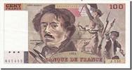 France 100 Francs Banknote, 100 F 1978-1995 ''Delacroix'' -