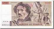 France 100 Francs Banknote, 100 F 1978-1995 ''Delacroix'' -