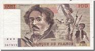 France 100 Francs Banknote, 100 F 1978-1995 ''Delacroix'' -