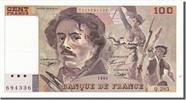 France 100 Francs Banknote, 100 F 1978-1995 ''Delacroix'' -