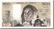 France 500 Francs Banknote, 500 F 1968-1993 ''Pascal'', 1981-07-02 -
