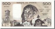 France 500 Francs Banknote, 500 F 1968-1993 ''Pascal'', 1982-01-07 -