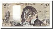 France 500 Francs Banknote, 500 F 1968-1993 ''Pascal'', 1986-02-06 -