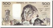 France 500 Francs Banknote, 500 F 1968-1993 ''Pascal'', 1988-03-03 -