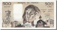 France 500 Francs Banknote, 500 F 1968-1993 ''Pascal'', 1988-05-05 -