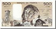 France 500 Francs Banknote, 500 F 1968-1993 ''Pascal'', 1989-03-02 -
