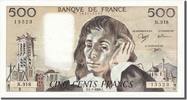 France 500 Francs Banknote, 500 F 1968-1993 ''Pascal'', 1990-07-05 -