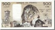 France 500 Francs Banknote, 500 F 1968-1993 ''Pascal'', 1991-01-03 -