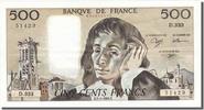 France 500 Francs Banknote, 500 F 1968-1993 ''Pascal'', 1991-01-03 -