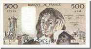 France 500 Francs Banknote, 500 F 1968-1993 ''Pascal'', 1991-05-02 -