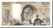 France 500 Francs Banknote, 500 F 1968-1993 ''Pascal'', 1991-05-02 -