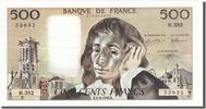 France 500 Francs Banknote, 500 F 1968-1993 ''Pascal'', 1992-08-06 -
