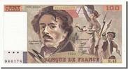 France 100 Francs Banknote, 100 F 1978-1995 ''Delacroix'' -
