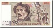 France 100 Francs Banknote, 100 F 1978-1995 ''Delacroix'' -