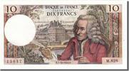 France 10 Francs Banknote, 10 F 1963-1973 ''Voltaire'', 1972-12-07 -