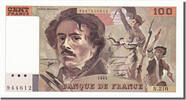 France 100 Francs Banknote, 100 F 1978-1995 ''Delacroix'' -