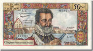 50 Nouveaux Francs 1959 Frankreich Geldschein, 50 NF 1959-1961   Henri IV   VZ+