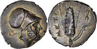 Nomos Lucania, Metapontum, Silver, NGC, AU 4/5-4/5 -