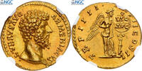 Aureus Lucius Verus, Rome, Gold, NGC, MS 5/5-3/5, RIC:522 -