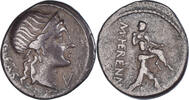 Denarius Coin, Herennia, Rome, Silver, Crawford:308/1a -