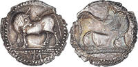 Drachm Lucania, Sybaris, Pedigree, Silver, NGC -