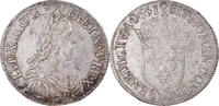 France 1/2 Écu à la mèche longue Coin, Louis XIV, Montpellier -