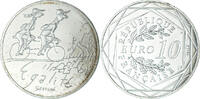 France 10 Euro Sempé Égalité Printemps, Silver -