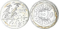 France 10 Euro Paris, Sempé Egalité Automne, Silver -