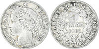 France Franc Coin, Cérès, Paris, Silver, KM:822.1 -