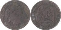 France 5 Centimes Coin, Napoleon III, Napoléon III, Lille -