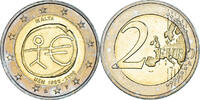 Malta 2 Euro Paris, 10 TH ANNIVERSARY UEM., Bi-Metallic -