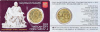 VATICAN CITY 50 Euro Cent Rome, Coin card N4, Brass, KM:387 -