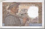 France 10 Francs Banknote, 10 F 1941-1949 ''Mineur'', 1943-09-09 -