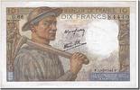 France 10 Francs Banknote, 10 F 1941-1949 ''Mineur'', 1944-01-13 -
