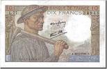 France 10 Francs Banknote, 10 F 1941-1949 ''Mineur'', 1944-01-20 -