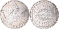 France 10 Euro Paris, Bretagne, Silver, KM:1648 -