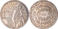 France 5 Euro Semeuse, Silver, KM:1534 -
