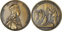 France Medaille Ludovicus XV Rex - Louis XV, History, Vivier, Bronze AU(55-58)