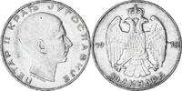 Yugoslavia 50 Dinara Coin, Petar II, Silver, KM:24 -