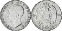 Yugoslavia 20 Dinara Coin, Petar II, Silver, KM:23 -