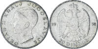 Yugoslavia 20 Dinara Coin, Petar II, Silver, KM:23 -