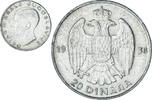 Yugoslavia 20 Dinara Coin, Petar II, Silver, KM:23 -