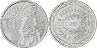 France 5 Euro Semeuse, Silver, KM:1534 -