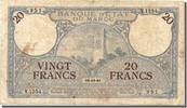 Morocco 20 Francs Banknote, 1941-11-14 -