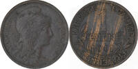 France Centime Coin, Dupuis, Paris, Bronze, KM:840 -