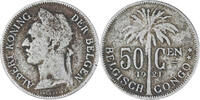 Belgian Congo 50 Centimes Coin, Copper-nickel, KM:23 -